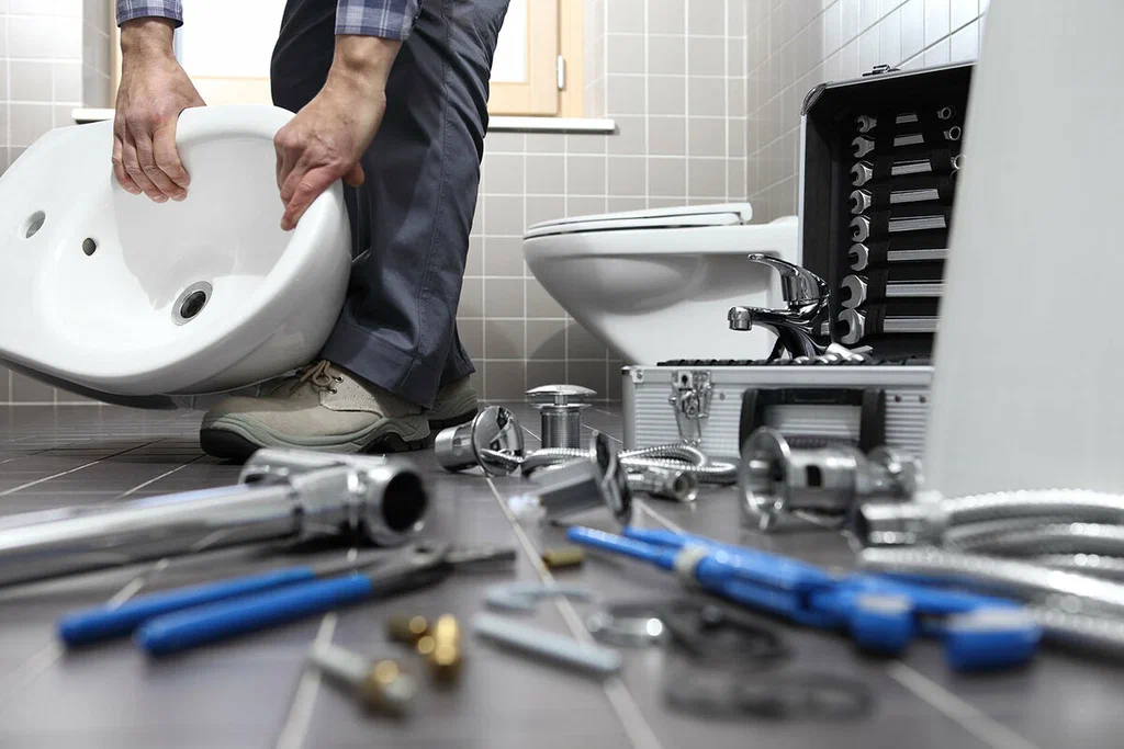 Plumbing tools prepared for a bathroom repair in Winter Haven